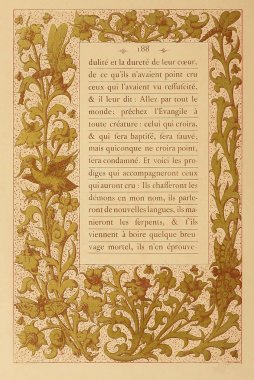 Hıristiyan illüstrasyon. Eski görüntü