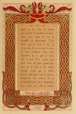 Hıristiyan illüstrasyon. Eski görüntü