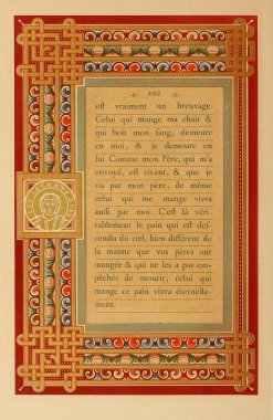 Hıristiyan illüstrasyon. Eski görüntü