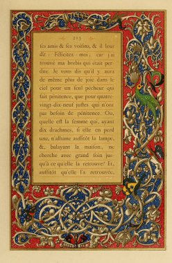 Hıristiyan illüstrasyon. Eski görüntü