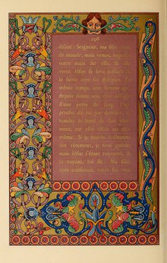 Hıristiyan illüstrasyon. Eski görüntü