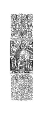 Hıristiyan illüstrasyon. Eski görüntü