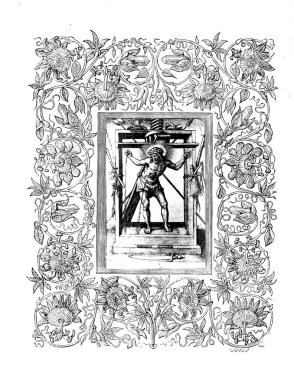 Hıristiyan illüstrasyon. Eski görüntü