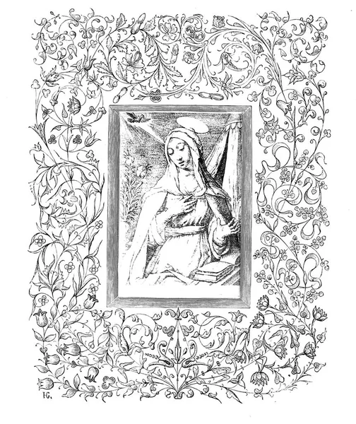 Christian Illustration Old Image — Stock Photo, Image