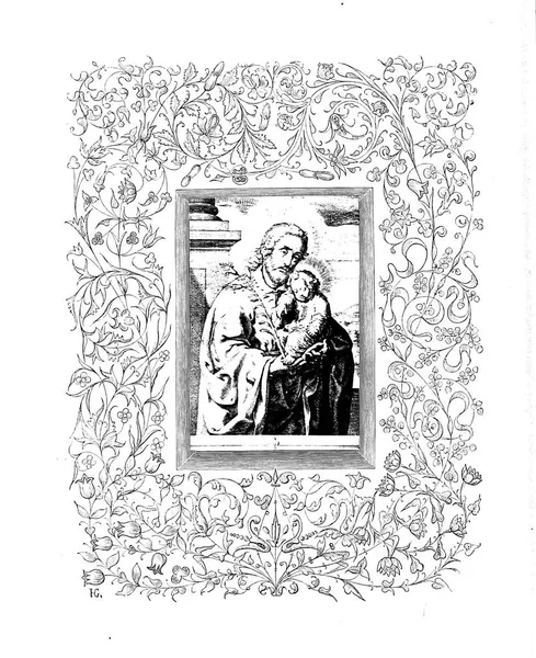 Illustrazione Cristiana Vecchia Immagine — Foto Stock