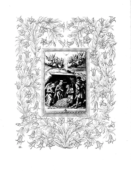 Ilustración Cristiana Imagen Antigua —  Fotos de Stock