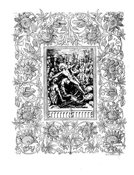 Ilustración Cristiana Imagen Antigua — Foto de Stock