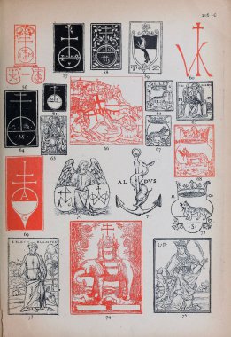 Eski bir kitabın sayfası.