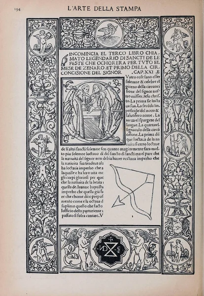 Eski Bir Kitabın Sayfası — Stok fotoğraf