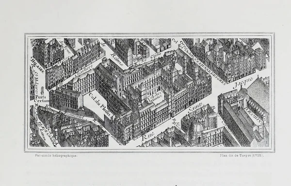 Plan Von Paris Retro Image — Stockfoto