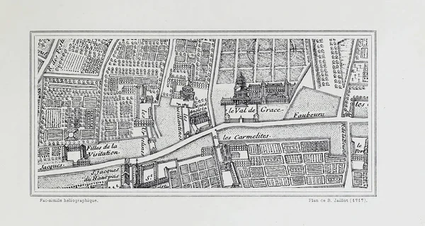 План Парижа Ретро Образ — стокове фото