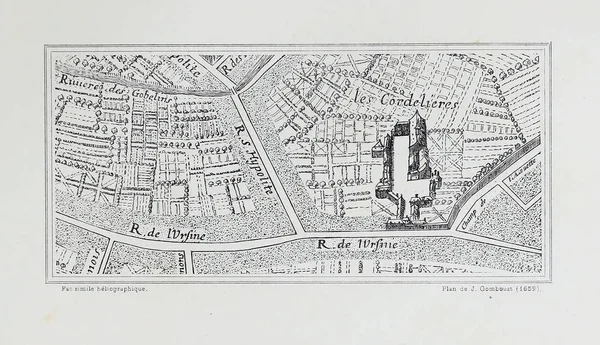 Plan Von Paris Retro Image — Stockfoto