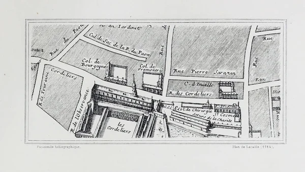 Plan Von Paris Retro Image — Stockfoto