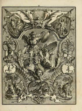 Hıristiyan illüstrasyon. Eski görüntü