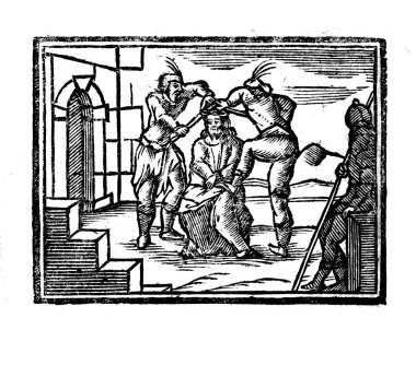 Hıristiyan illüstrasyon. Eski görüntü