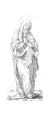 Meryem. Eski illüstrasyon