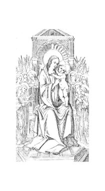 Meryem. Eski illüstrasyon