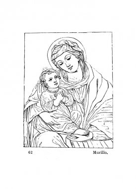 Meryem. Eski illüstrasyon