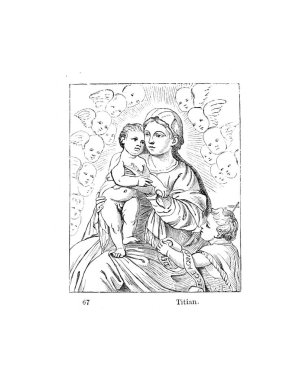 Meryem. Eski illüstrasyon