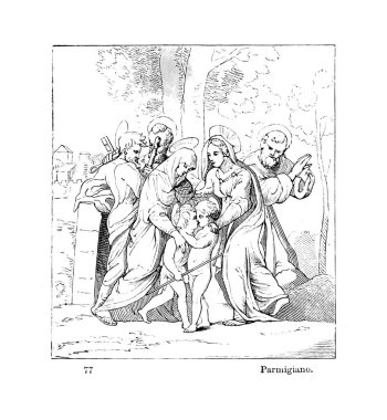 Meryem. Eski illüstrasyon