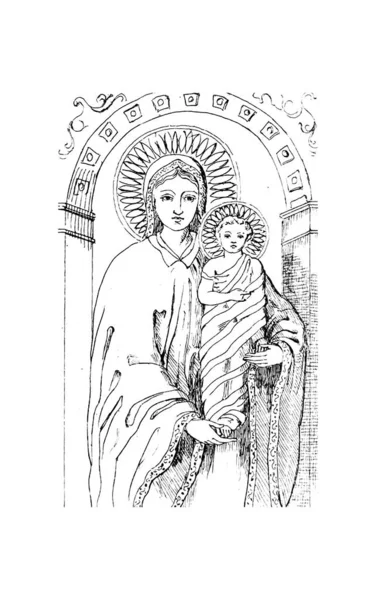 Meryem. Eski illüstrasyon