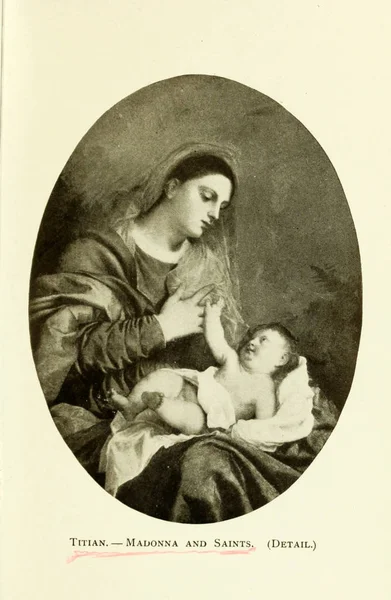 Дева Мария Старая Иллюстрация — стоковое фото