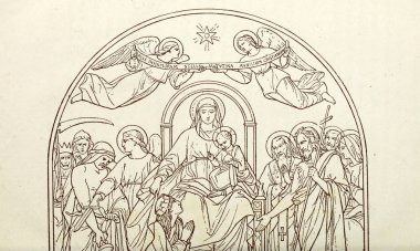 Meryem. Eski illüstrasyon