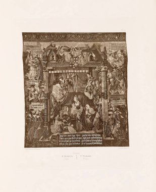 Hıristiyan illüstrasyon. Eski görüntü