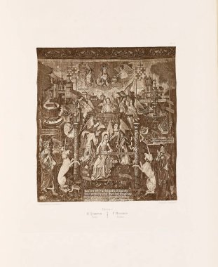 Hıristiyan illüstrasyon. Eski görüntü