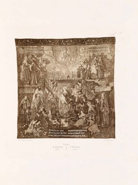 Hıristiyan illüstrasyon. Eski görüntü