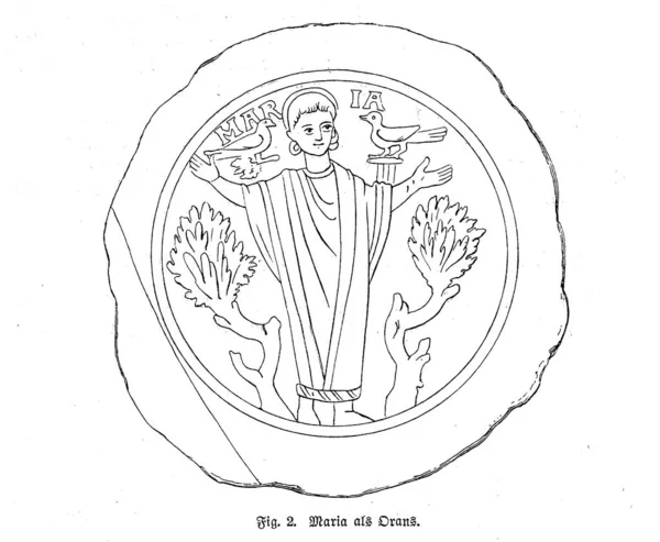 Meryem. Eski illüstrasyon