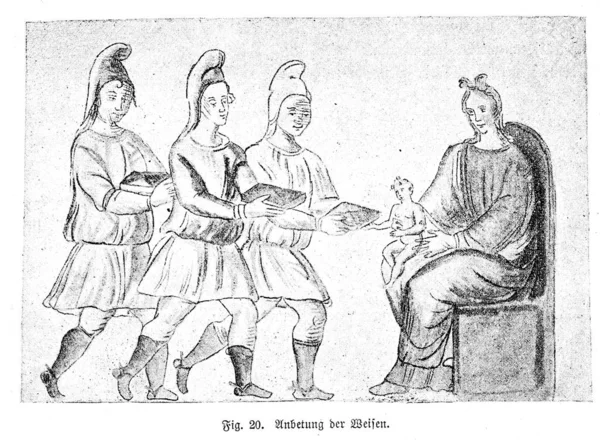 Meryem. Eski illüstrasyon