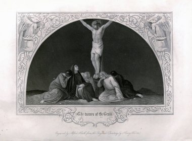 Hıristiyan illüstrasyon. Eski görüntü