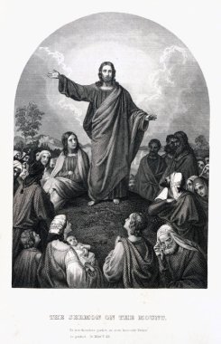 Hıristiyan illüstrasyon. Eski görüntü