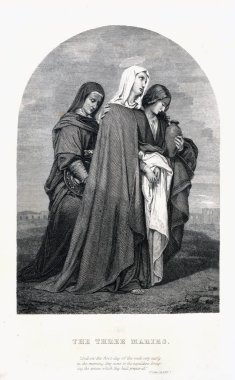 Hıristiyan illüstrasyon. Eski görüntü