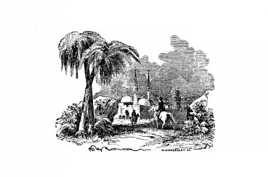 Hıristiyan illüstrasyon. Eski görüntü