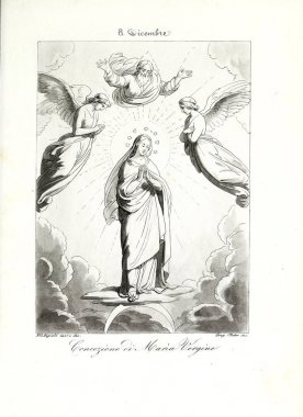 Hıristiyan illüstrasyon. Eski görüntü