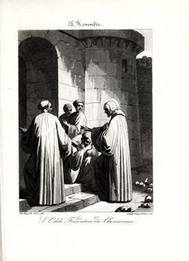 Hıristiyan illüstrasyon. Eski görüntü