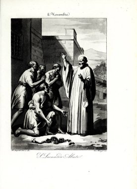 Hıristiyan illüstrasyon. Eski görüntü