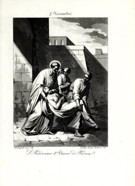 Hıristiyan illüstrasyon. Eski görüntü