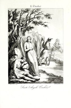 Hıristiyan illüstrasyon. Eski görüntü