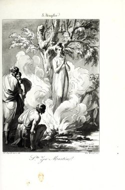 Hıristiyan illüstrasyon. Eski görüntü