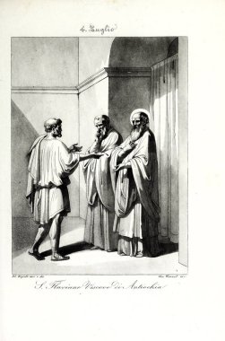 Hıristiyan illüstrasyon. Eski görüntü