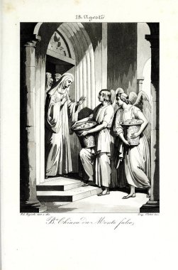 Hıristiyan illüstrasyon. Eski görüntü