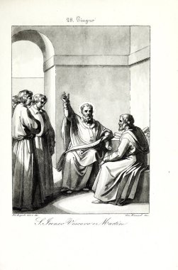 Hıristiyan illüstrasyon. Eski görüntü