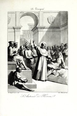 Hıristiyan illüstrasyon. Eski görüntü