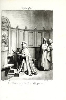 Hıristiyan illüstrasyon. Eski görüntü