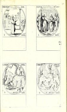 Hıristiyan illüstrasyon. Eski görüntü