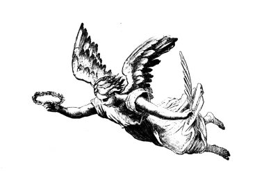 Hıristiyan illüstrasyon. Eski görüntü