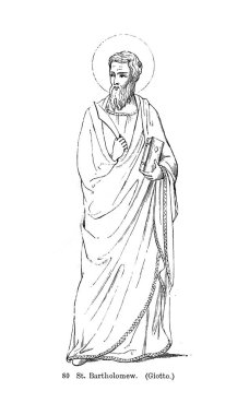 Hıristiyan illüstrasyon. Eski görüntü